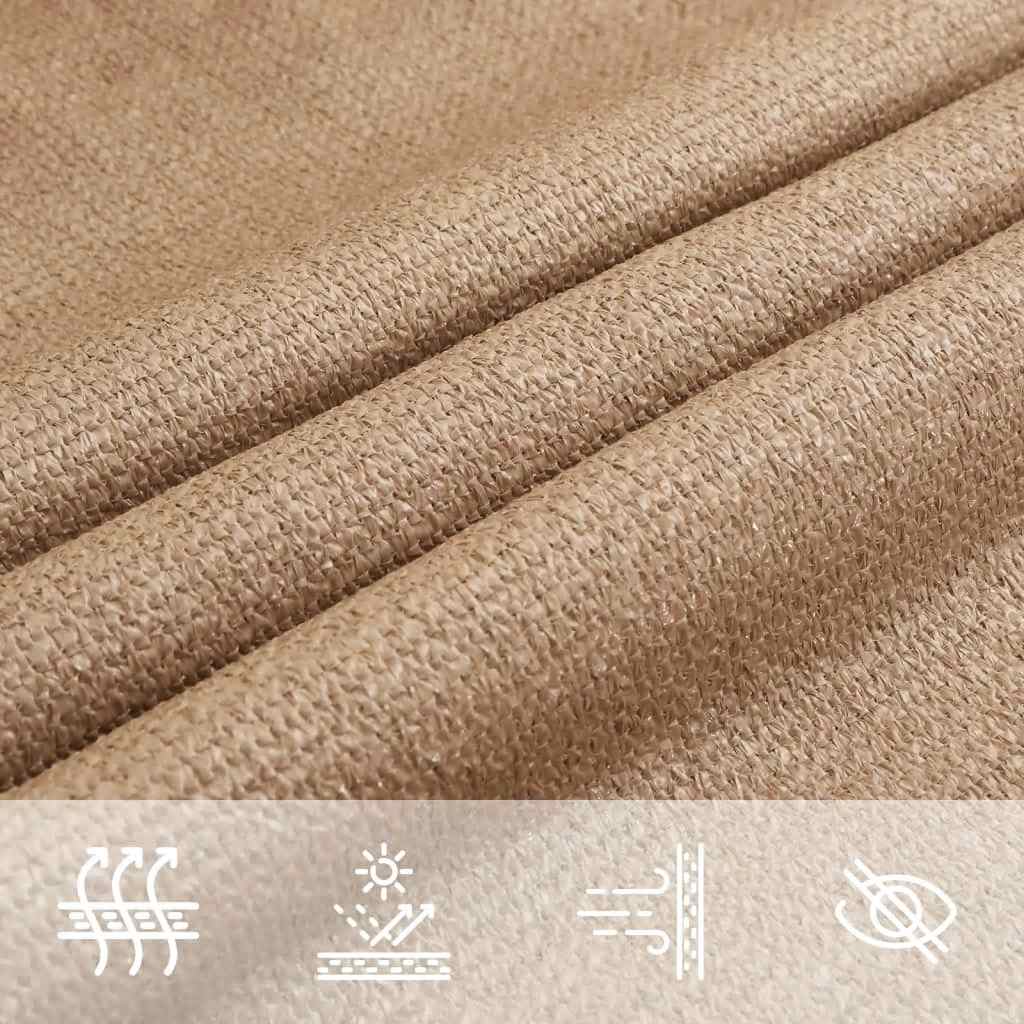 vidaXL Sunshade Sail 160 g/m² Taupe 2.5x3.5 m HDPE
