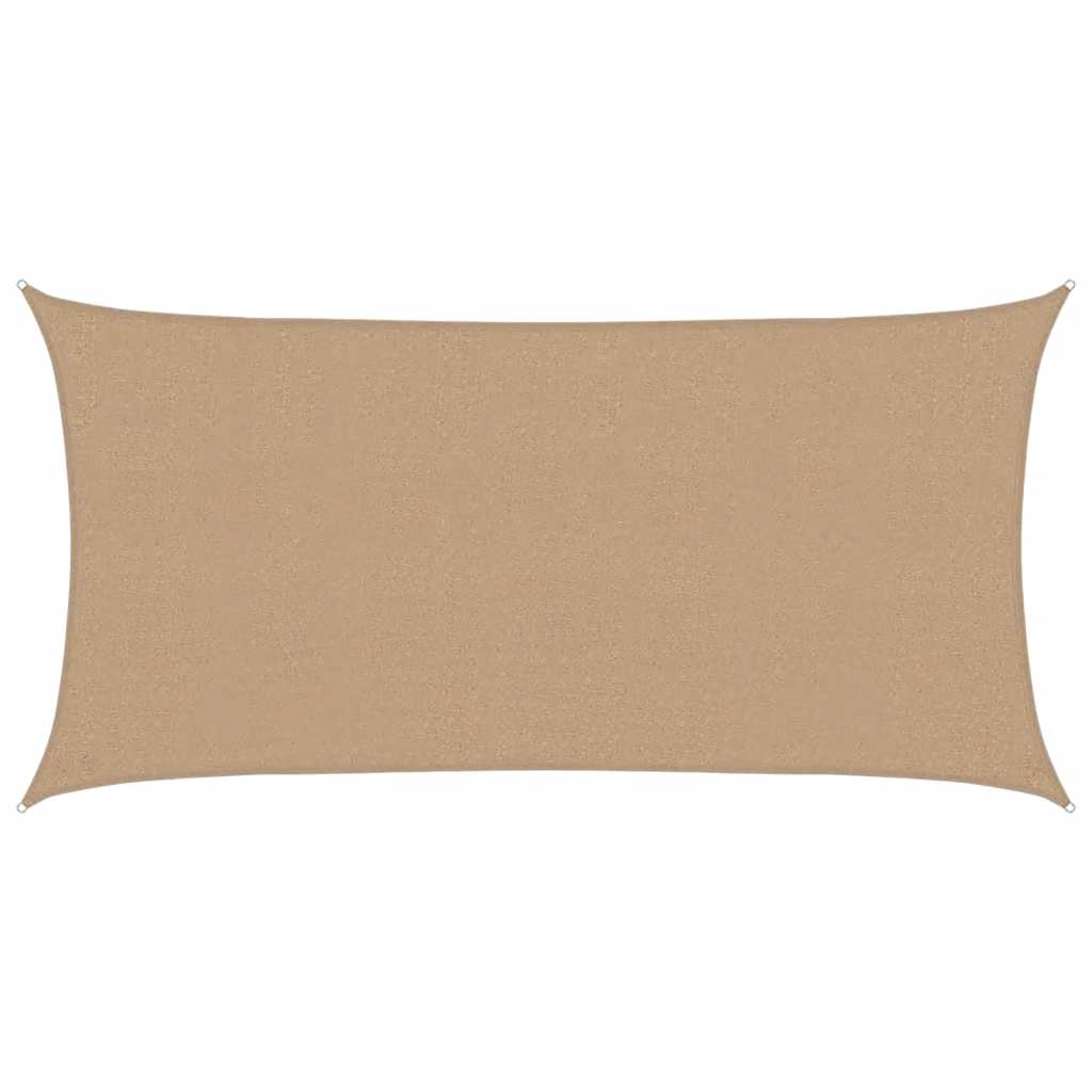 vidaXL Sunshade Sail 160 g/m² Taupe 2.5x4.5 m HDPE