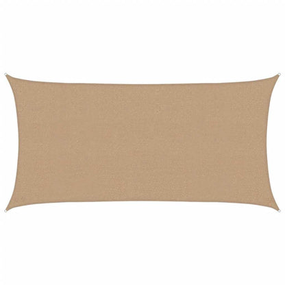 vidaXL Sunshade Sail 160 g/m² Taupe 2.5x4.5 m HDPE