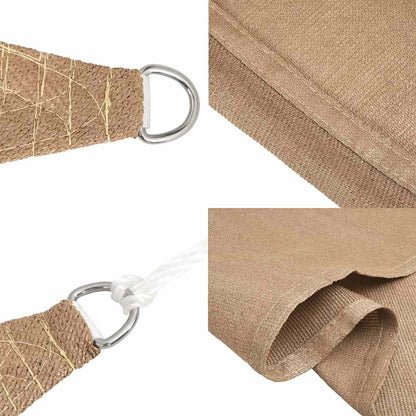 vidaXL Sunshade Sail 160 g/m² Taupe 2.5x4.5 m HDPE