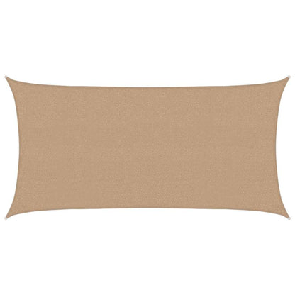 vidaXL Sunshade Sail 160 g/m² Taupe 2.5x5 m HDPE