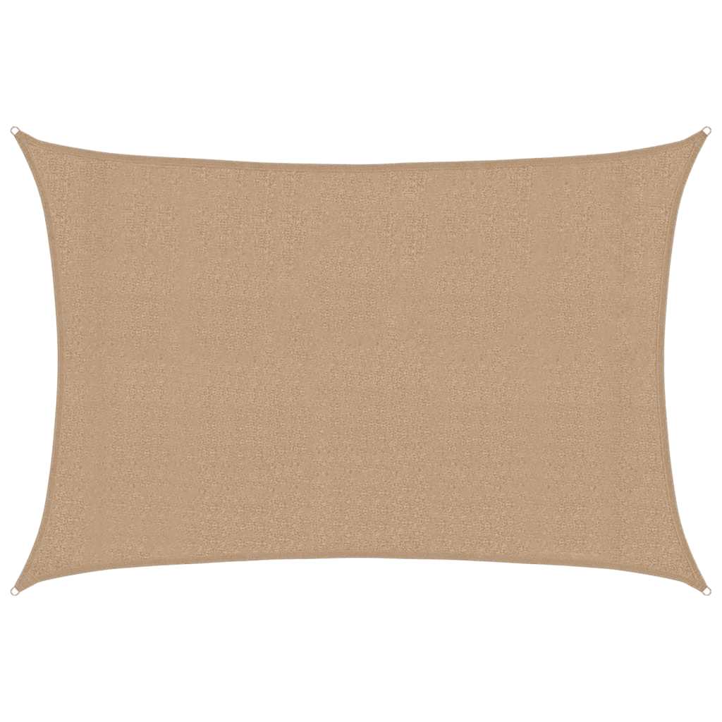 vidaXL Sunshade Sail 160 g/m² Taupe 3x4.5 m HDPE