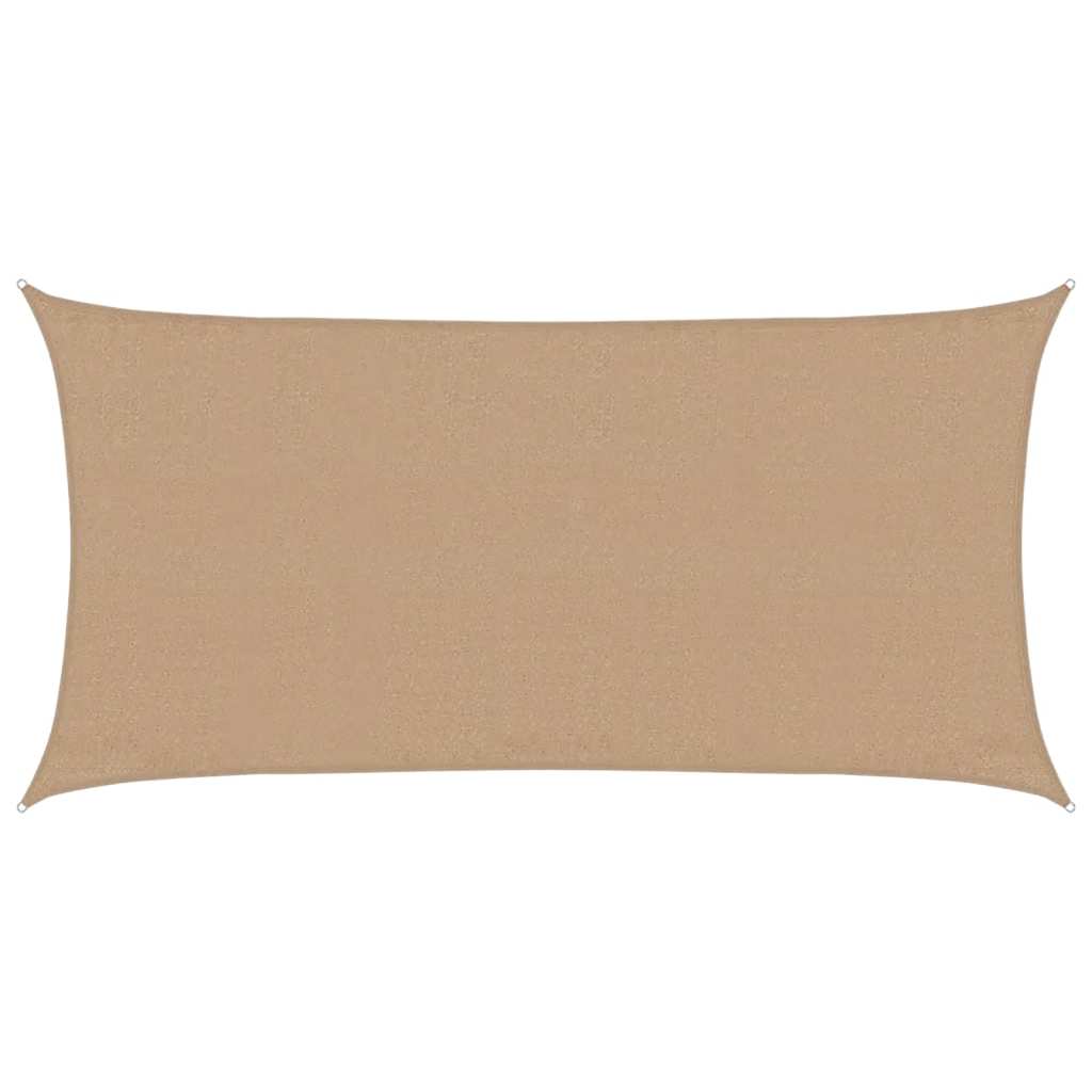 vidaXL Sunshade Sail 160 g/m² Taupe 3x6 m HDPE