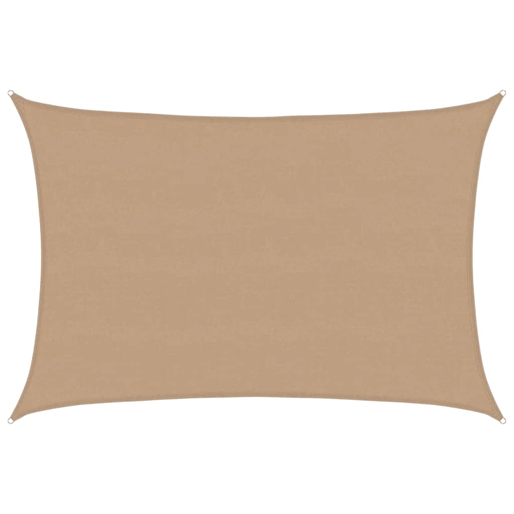 vidaXL Sunshade Sail 160 g/m² Taupe 5x6 m HDPE