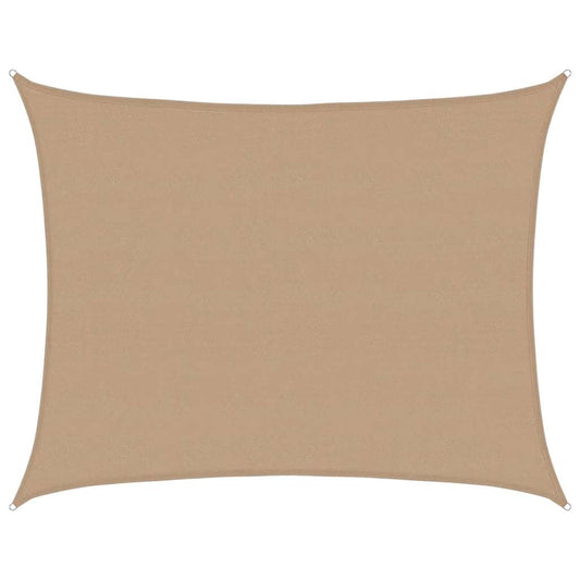 vidaXL Sunshade Sail 160 g/m² Taupe 6x7 m HDPE