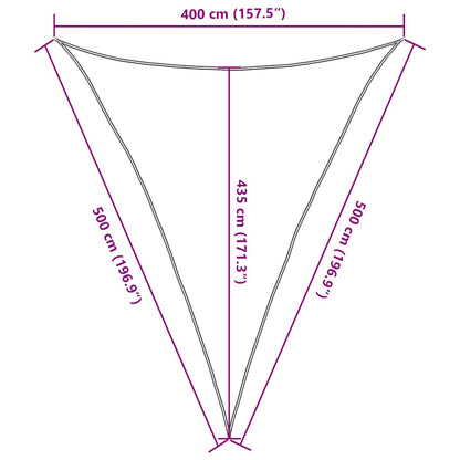vidaXL Sunshade Sail 160 g/m² Taupe 4x5x5 m HDPE