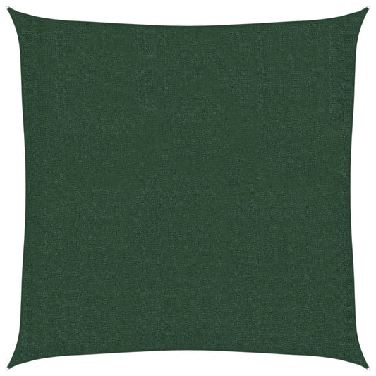 vidaXL Sunshade Sail 160 g/m² Dark Green 2x2 m HDPE