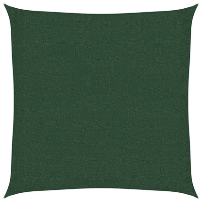 vidaXL Sunshade Sail 160 g/m² Dark Green 2.5x2.5 m HDPE