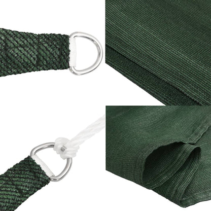 vidaXL Sunshade Sail 160 g/m² Dark Green 2.5x2.5 m HDPE