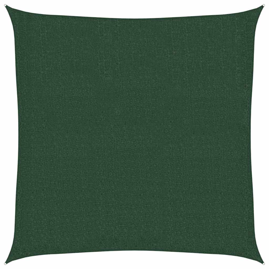 vidaXL Sunshade Sail 160 g/m² Dark Green 3x3 m HDPE
