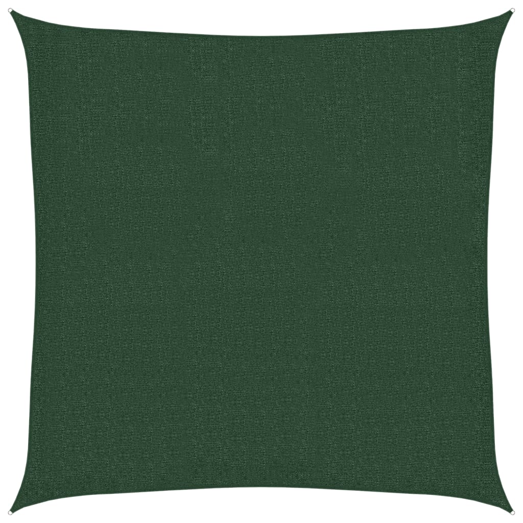 vidaXL Sunshade Sail 160 g/m² Dark Green 3x3 m HDPE