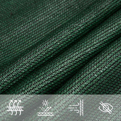 vidaXL Sunshade Sail 160 g/m² Dark Green 3x3 m HDPE