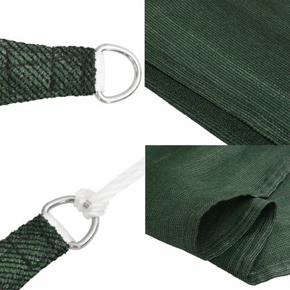 vidaXL Sunshade Sail 160 g/m² Dark Green 3.6x3.6 m HDPE