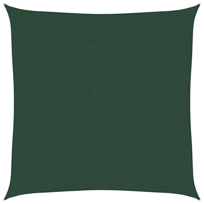 vidaXL Sunshade Sail 160 g/m² Dark Green 4x4 m HDPE