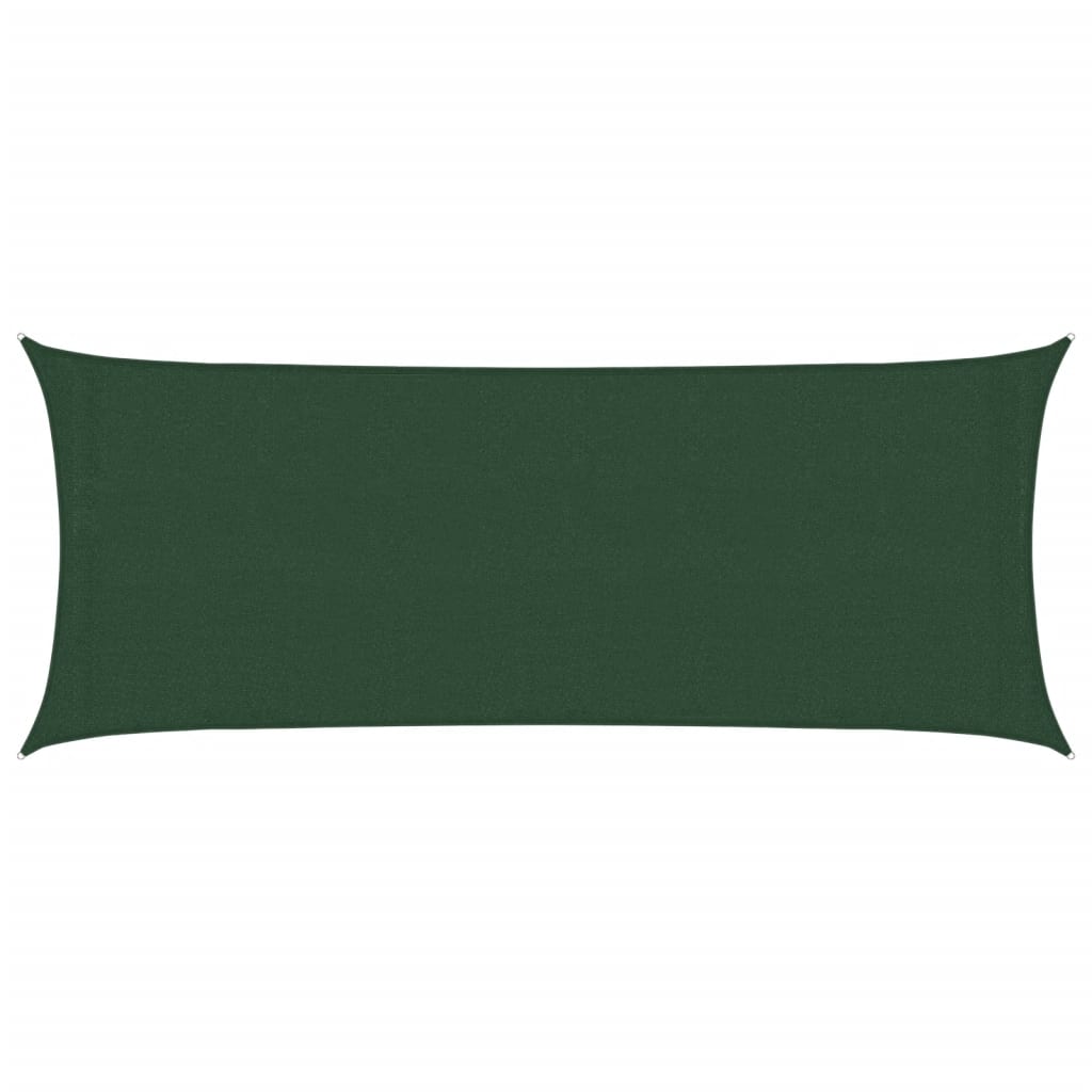 vidaXL Sunshade Sail 160 g/m² Dark Green 2x4.5 m HDPE
