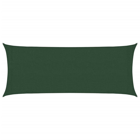 vidaXL Sunshade Sail 160 g/m² Dark Green 2x4.5 m HDPE