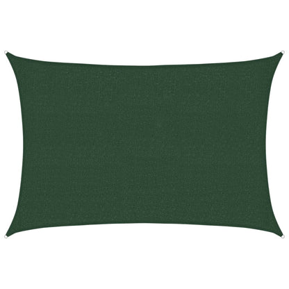 vidaXL Sunshade Sail 160 g/m² Dark Green 2.5x4 m HDPE