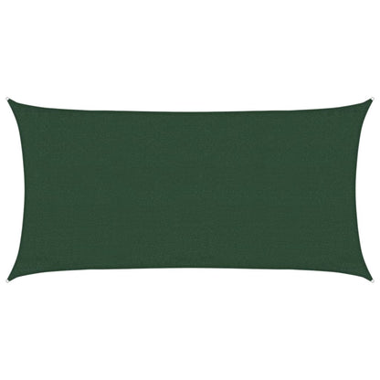 vidaXL Sunshade Sail 160 g/m² Dark Green 3x6 m HDPE