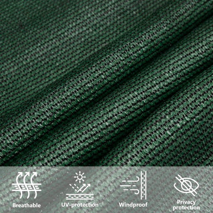 vidaXL Sunshade Sail 160 g/m² Dark Green 3x6 m HDPE