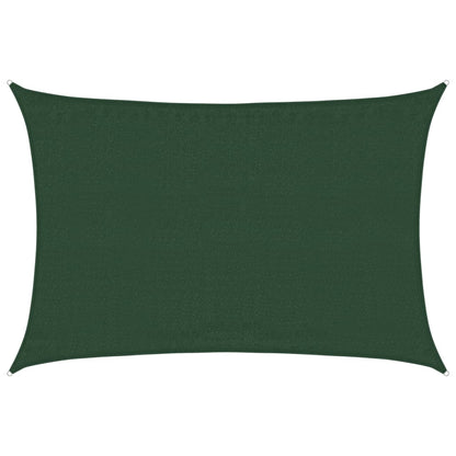 vidaXL Sunshade Sail 160 g/m² Dark Green 3.5x4.5 m HDPE