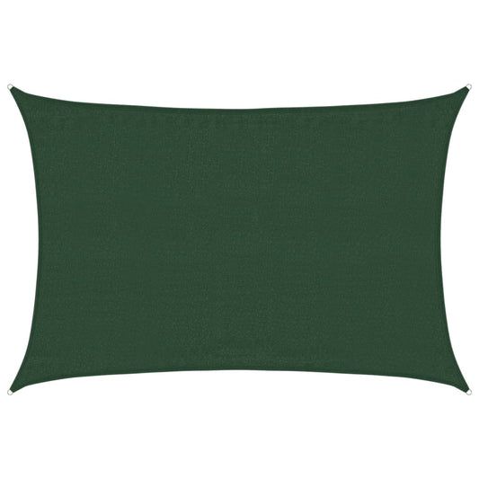 vidaXL Sunshade Sail 160 g/m² Dark Green 3.5x4.5 m HDPE