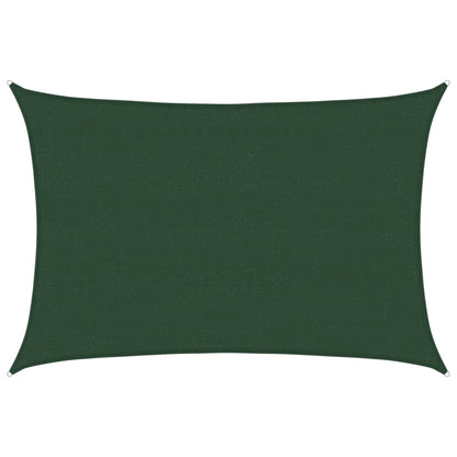 vidaXL Sunshade Sail 160 g/m² Dark Green 4x5 m HDPE
