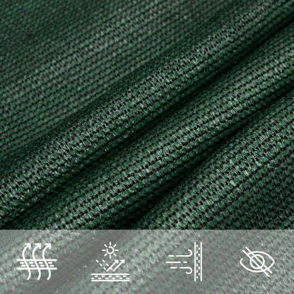 vidaXL Sunshade Sail 160 g/m² Dark Green 3.5x3.5x4.9 m HDPE