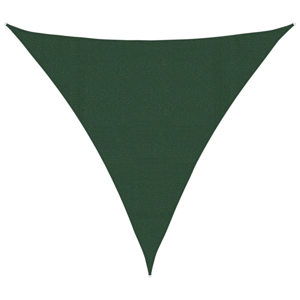 vidaXL Sun Sail | Dark Green | HDPE | 4x4x4 m | Sun Sail | Triangular