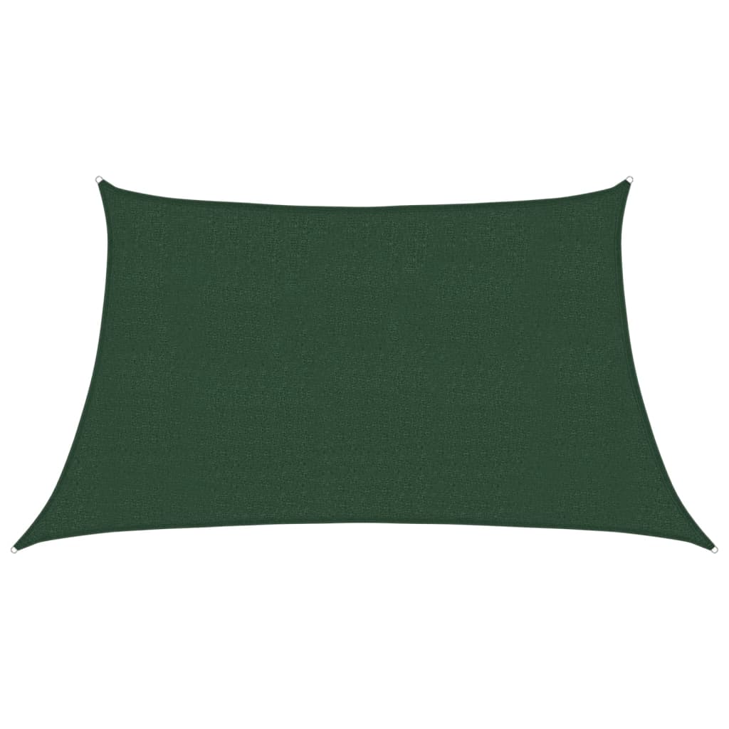 vidaXL Sunshade Sail 160 g/m² Dark Green 3/4x2 m HDPE