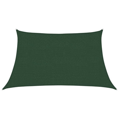 vidaXL Sunshade Sail 160 g/m² Dark Green 3/4x2 m HDPE