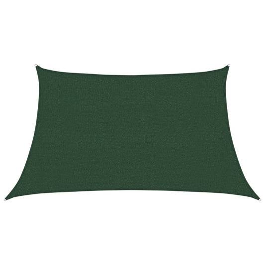 vidaXL Sunshade Sail 160 g/m² Dark Green 3/4x2 m HDPE