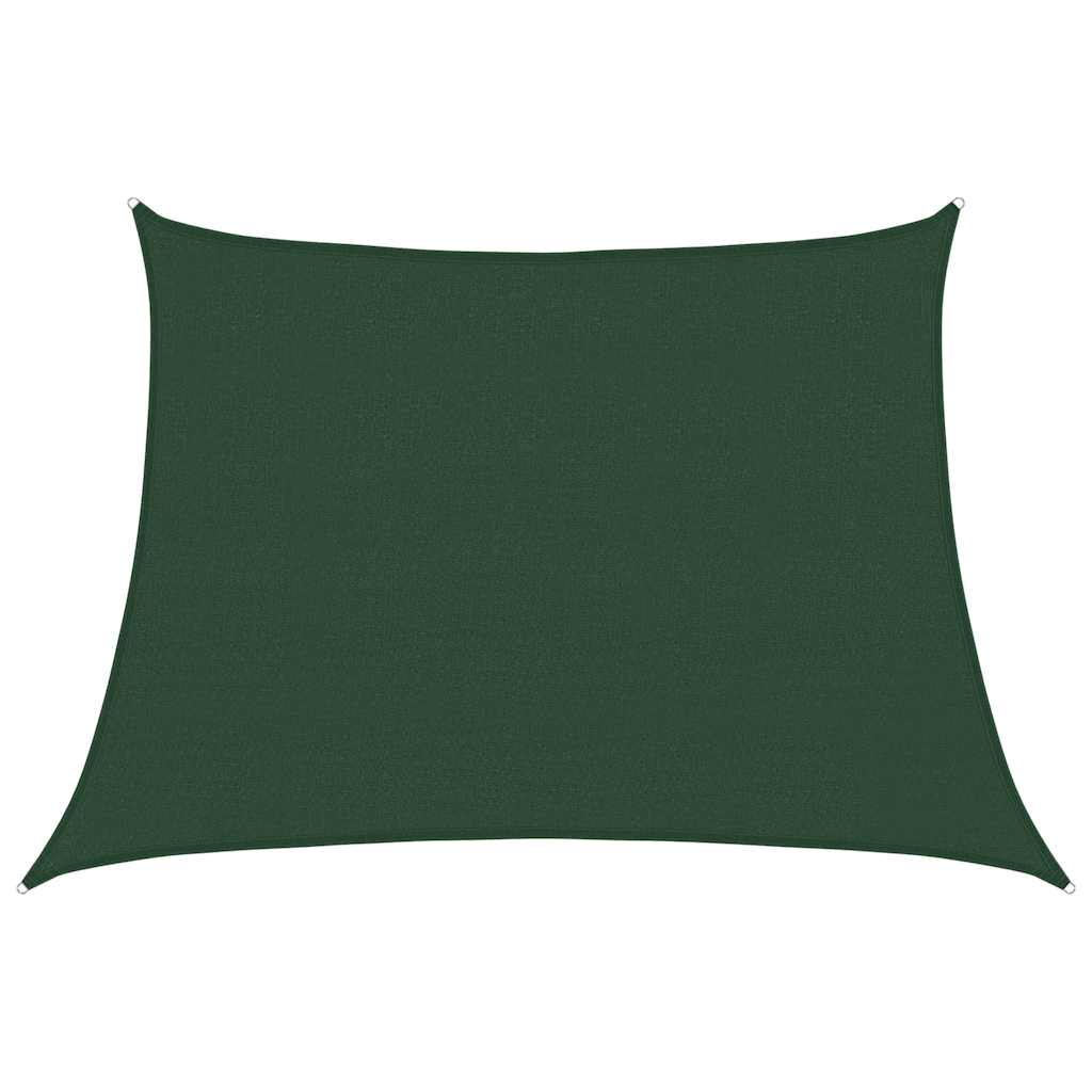 vidaXL Sunshade Sail 160 g/m² Trapezium Dark Green 4/5x3 m HDPE