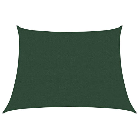 vidaXL Sunshade Sail 160 g/m² Trapezium Dark Green 4/5x3 m HDPE