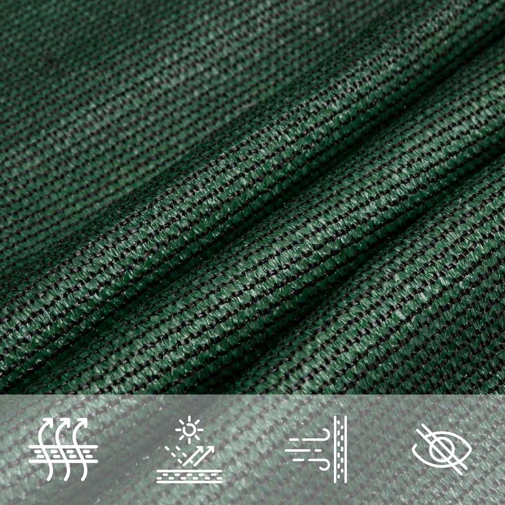 vidaXL Sunshade Sail 160 g/m² Trapezium Dark Green 4/5x3 m HDPE