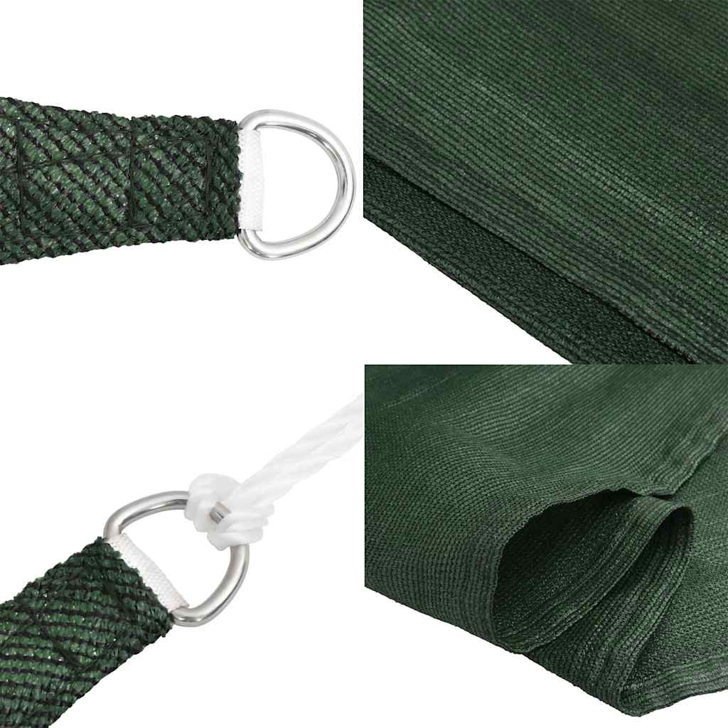 vidaXL Sunshade Sail 160 g/m² Trapezium Dark Green 4/5x3 m HDPE