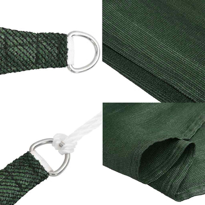 vidaXL Sunshade Sail 160 g/m² Trapezium Dark Green 4/5x3 m HDPE