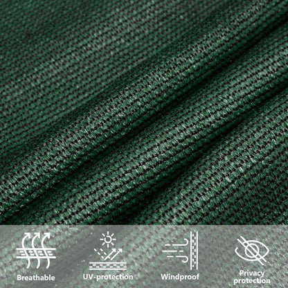 vidaXL Sunshade Sail 160 g/m² Trapezium Dark Green 4/5x3 m HDPE