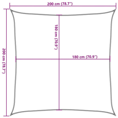vidaXL Sunshade Sail 160 g/m² Blue 2x2 m HDPE