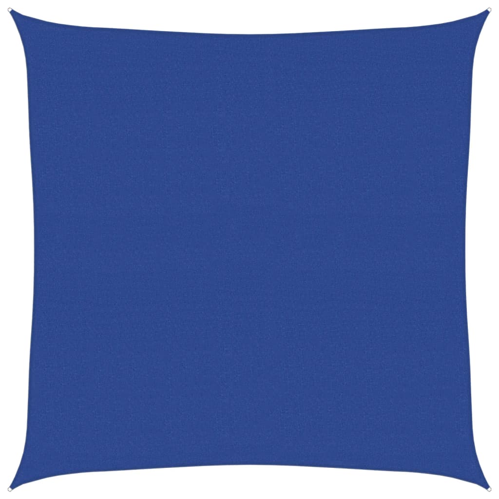 vidaXL Sunshade Sail 160 g/m² Square Blue 6x6 m HDPE