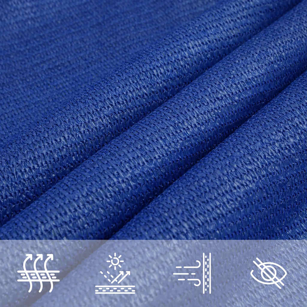 vidaXL Sunshade Sail 160 g/m² Blue 2x2.5 m HDPE