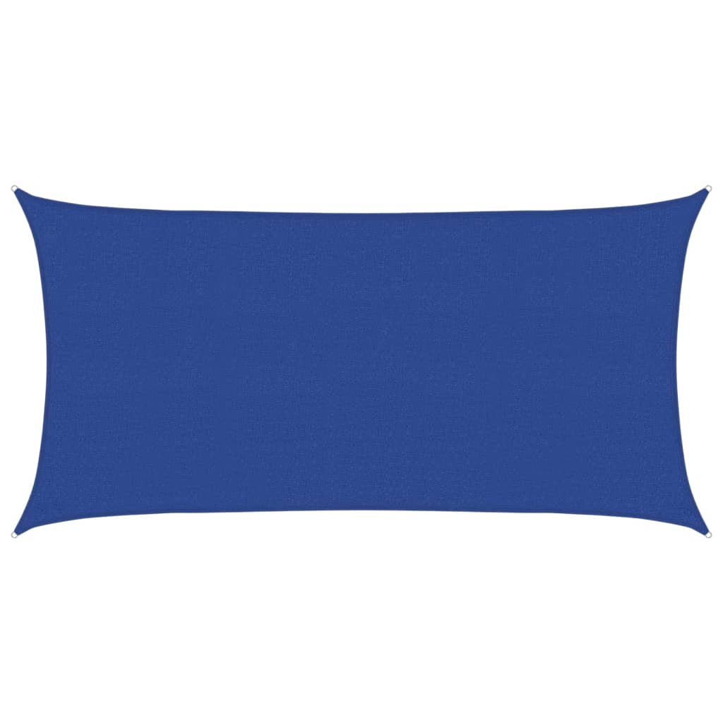 vidaXL Sunshade Sail 160 g/m² Blue 2x3.5 m HDPE