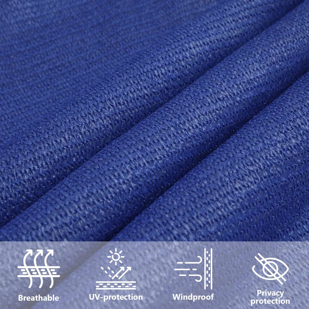 vidaXL Sunshade Sail 160 g/m² Blue 2x3.5 m HDPE