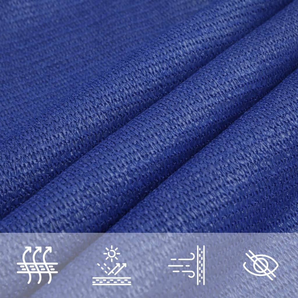 vidaXL Sunshade Sail 160 g/m² Blue 2.5x3 m HDPE