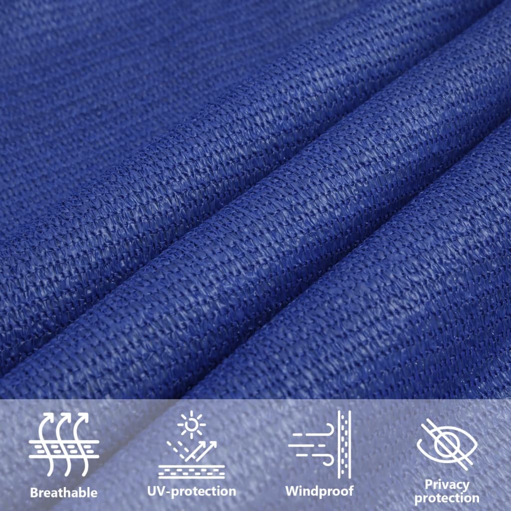 vidaXL Sunshade Sail 160 g/m² Blue 2.5x3.5 m HDPE