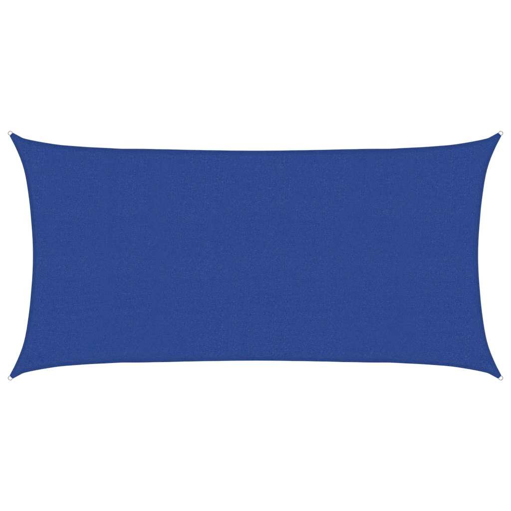 vidaXL Sunshade Sail 160 g/m² Rectangular Blue 2.5x5 m HDPE