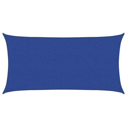 vidaXL Sunshade Sail 160 g/m² Rectangular Blue 2.5x5 m HDPE