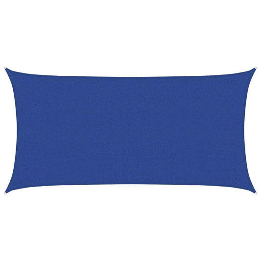 vidaXL Sunshade Sail 160 g/m² Rectangular Blue 2.5x5 m HDPE