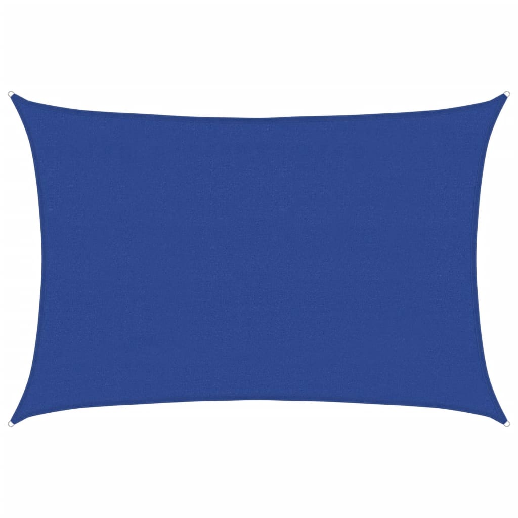 vidaXL Sunshade Sail 160 g/m² Rectangular Blue 4x5 m HDPE