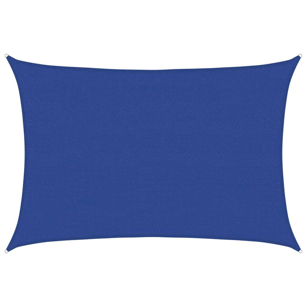 vidaXL Sunshade Sail 160 g/m² Rectangular Blue 4x6 m HDPE