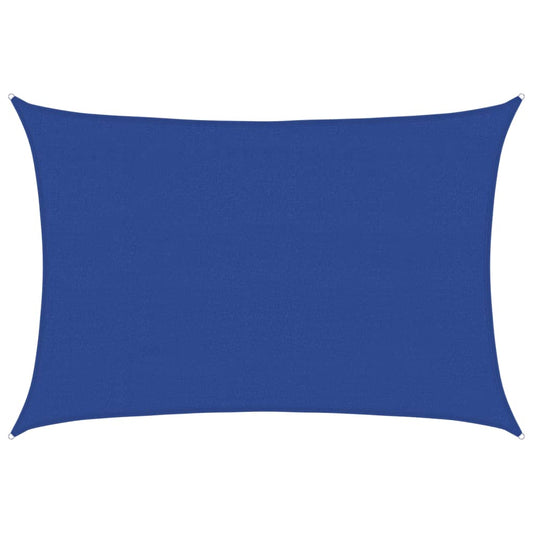vidaXL Sunshade Sail 160 g/m² Rectangular Blue 4x6 m HDPE
